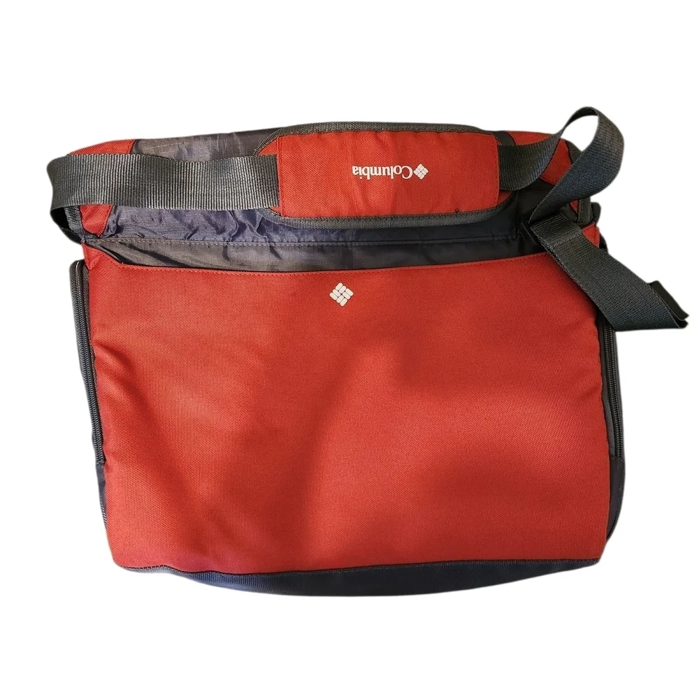 Columbia Red and Gray Men's Messenger Bag